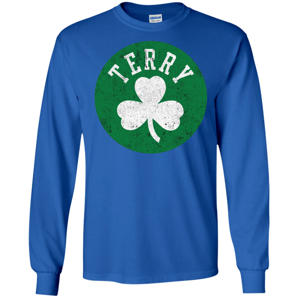 Scary Terry Clover Lucky Gift for Fun Long T-Shirt