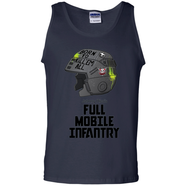 Born to kill head Johnny Rico Full Mobile Infantry Tank Top