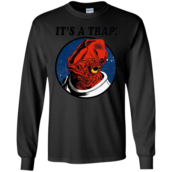Star Wars Men's It's a Trap Admiral Ackbar T-Shirt Long Sleeves