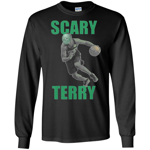Scary Terry With Mark Gift Boston Basketball Long T-Shirt
