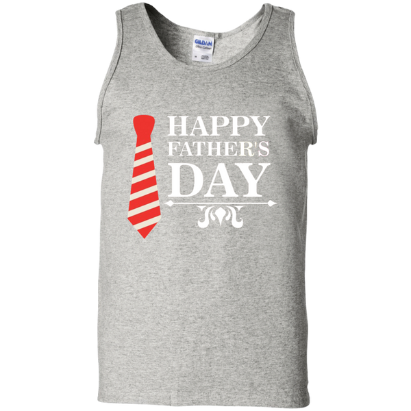 Gift Papa Happy Father Day with Tie Tank Top