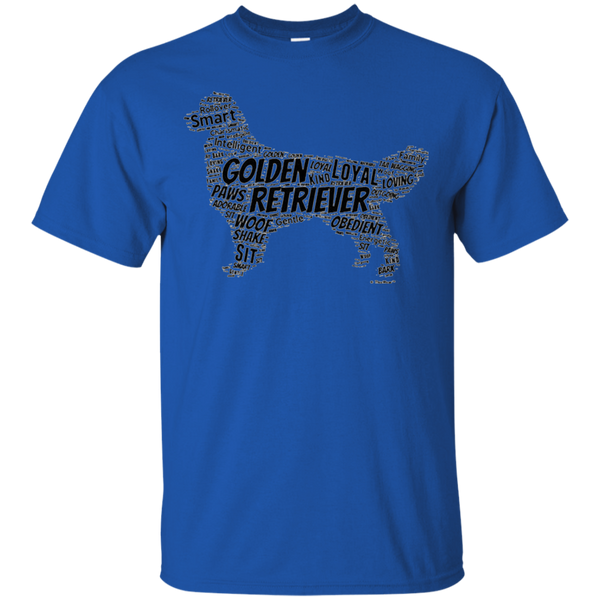 Golden Retriever Word Art Dog Puppy Owner Gift tshirt