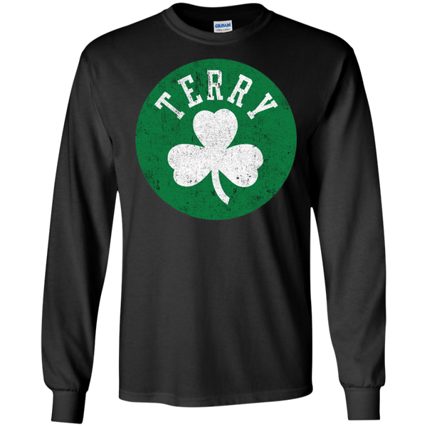Scary Terry Clover Lucky Gift for Fun Long T-Shirt