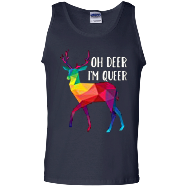 Oh Deer I'm Queer Funny Tank Top