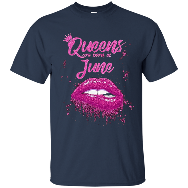 CCover your body with amazing CQueens Are Born In June Birthday T-Shirt for Black Women T-Shirt