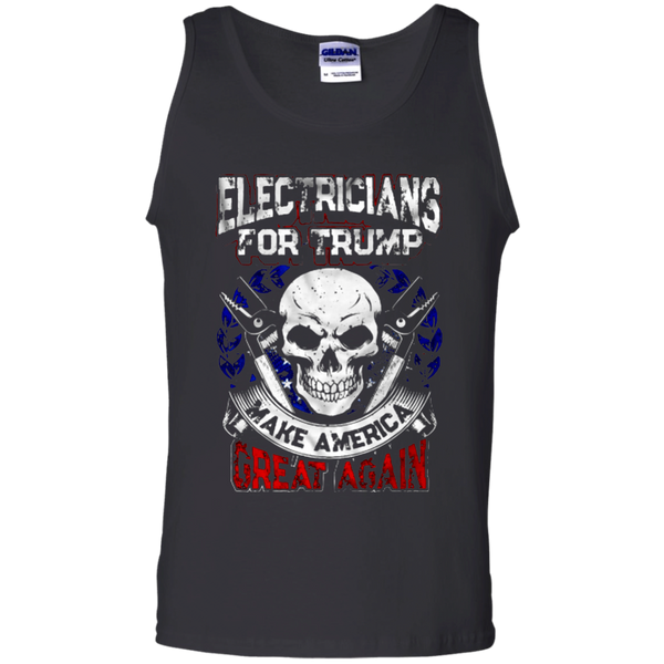 Electricians For Trump Make America Great Again Tank Top