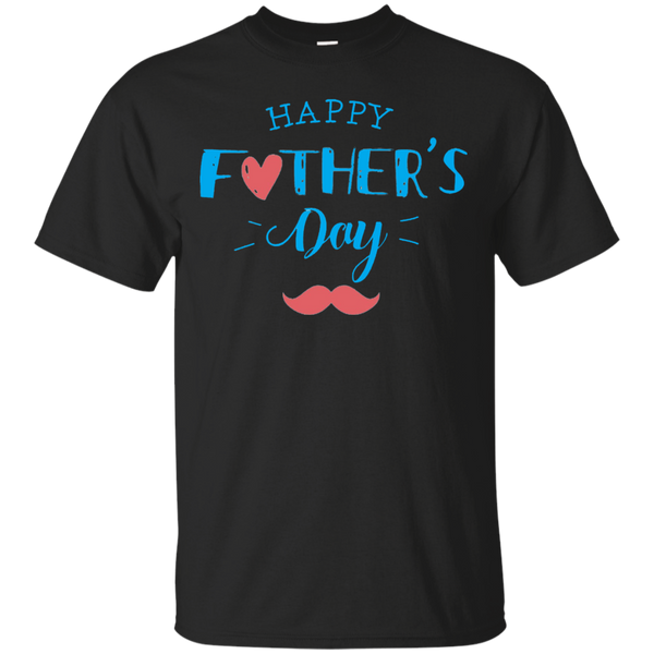 Gift Papa Happy Father Day Cotton T-Shirt