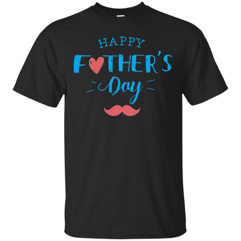 Gift Papa Happy Father Day Cotton T-Shirt