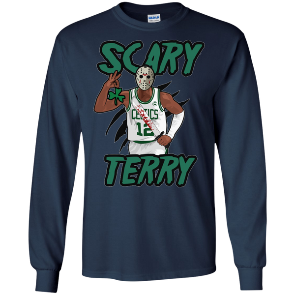 Scary Terry With Knife Clover Lucky Gift for Fun Long T-Shirt