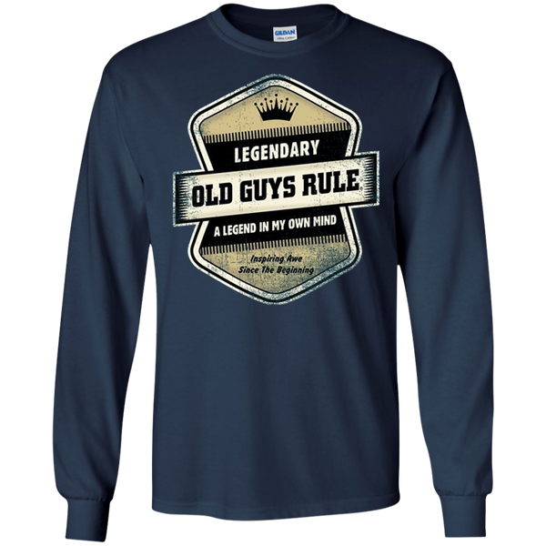 Guys Rule Men's Legendary Badge Long Sleeves