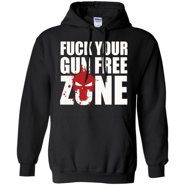 Discover Cool CSYBING Men's Fuck Your Gun Free Zone  Pullover Hoodie