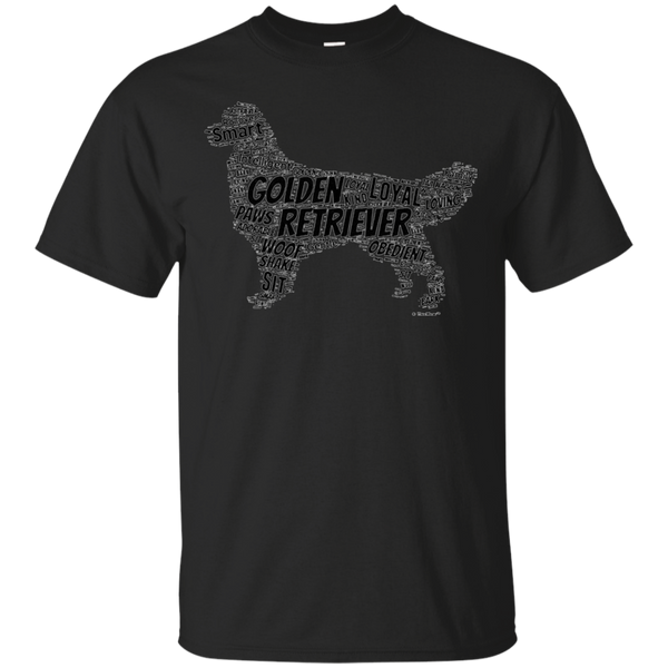 Golden Retriever Word Art Dog Puppy Owner Gift tshirt