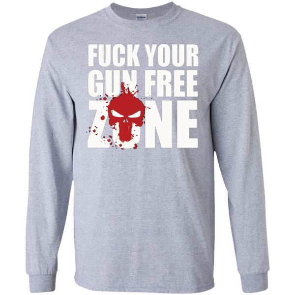 Discover Cool CSYBING Men's Fuck Your Gun Free Zone Long T-Shirt