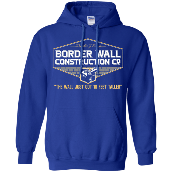 GunShowTees Men’s Donald Trump Border Wall Construction Company T-Shirt Pullover Hoodie