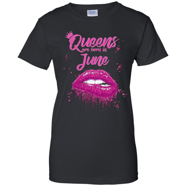 CCover your body with amazing CQueens Are Born In June Birthday T-Shirt for Black Women T-Shirt