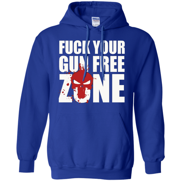 Discover Cool CSYBING Men's Fuck Your Gun Free Zone  Pullover Hoodie