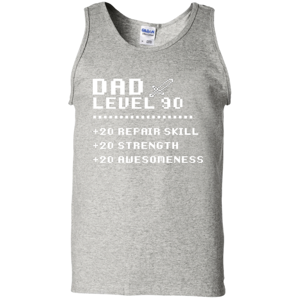 Gift Papa Retro Video Gaming Rpg Level 90 Dad Tank Top