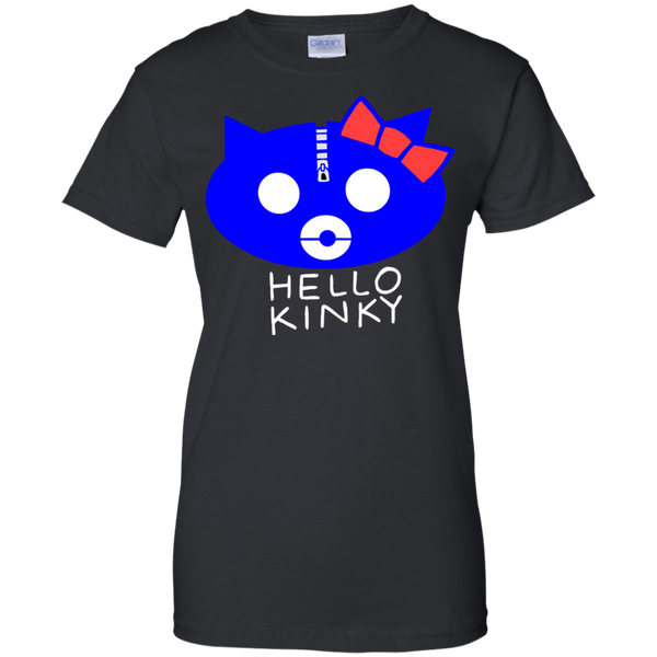 Hello Kinky Blue Black T-Shirt