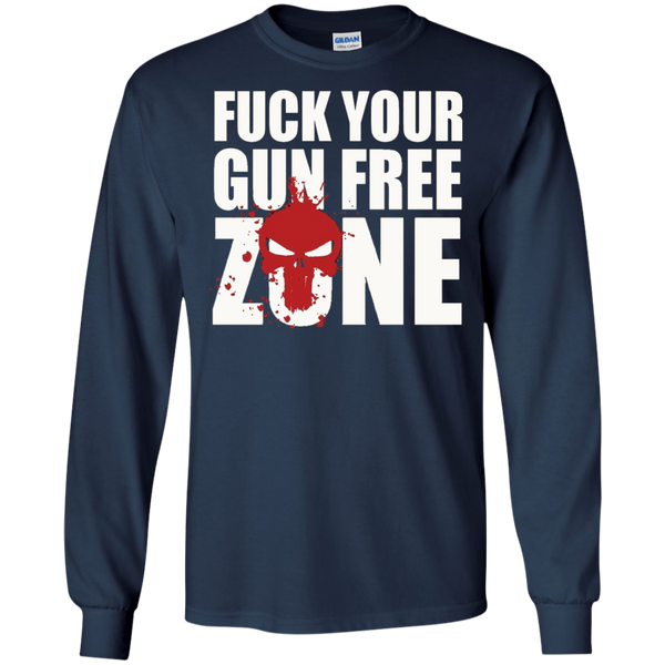 Discover Cool CSYBING Men's Fuck Your Gun Free Zone Long T-Shirt