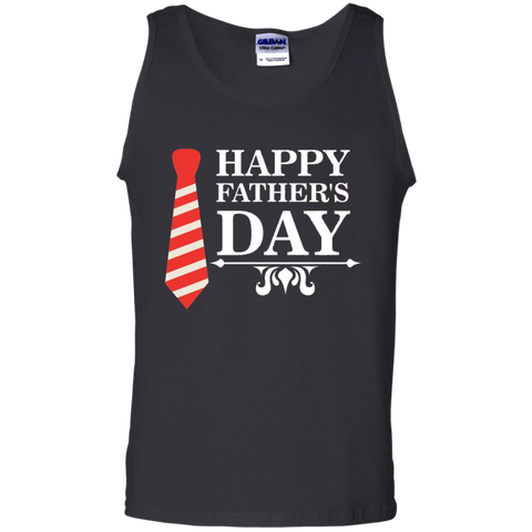 Gift Papa Happy Father Day with Tie Tank Top