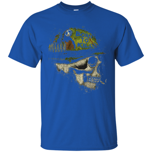 Skull Born to kill head danger war T-Shirt