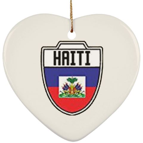 SUBORNH Ceramic Heart Ornament Haiti